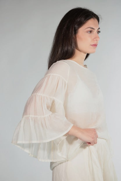 BABY BLUSA SATIN MILK