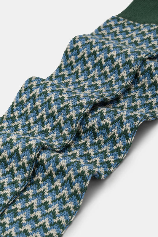 CALZA UOMO JACQUARD A PUNTE VEGA GREEN