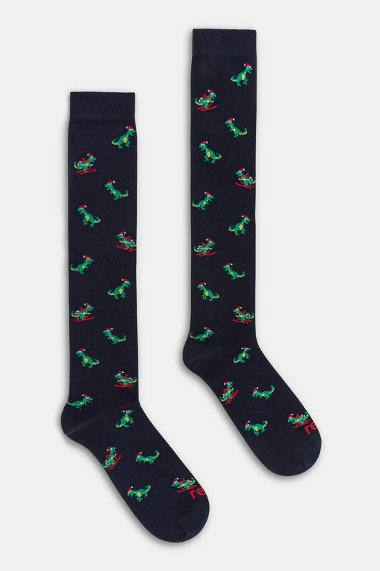 CALZA UOMO T- REX RED BLU