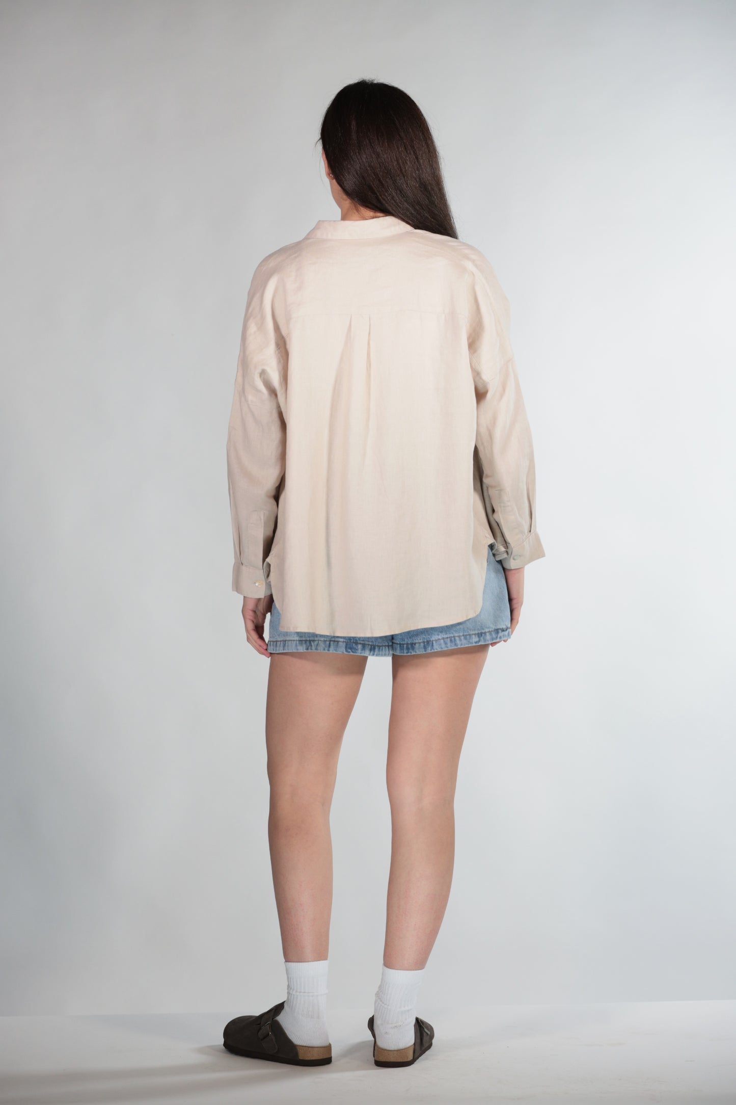 OLIVIA CAMICIA IN PURO LINO SAND