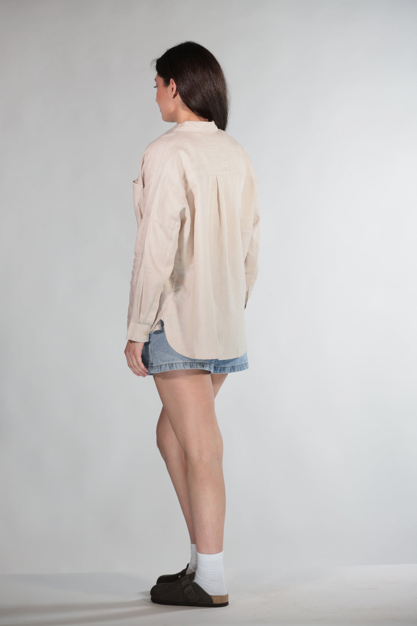OLIVIA CAMICIA IN PURO LINO SAND