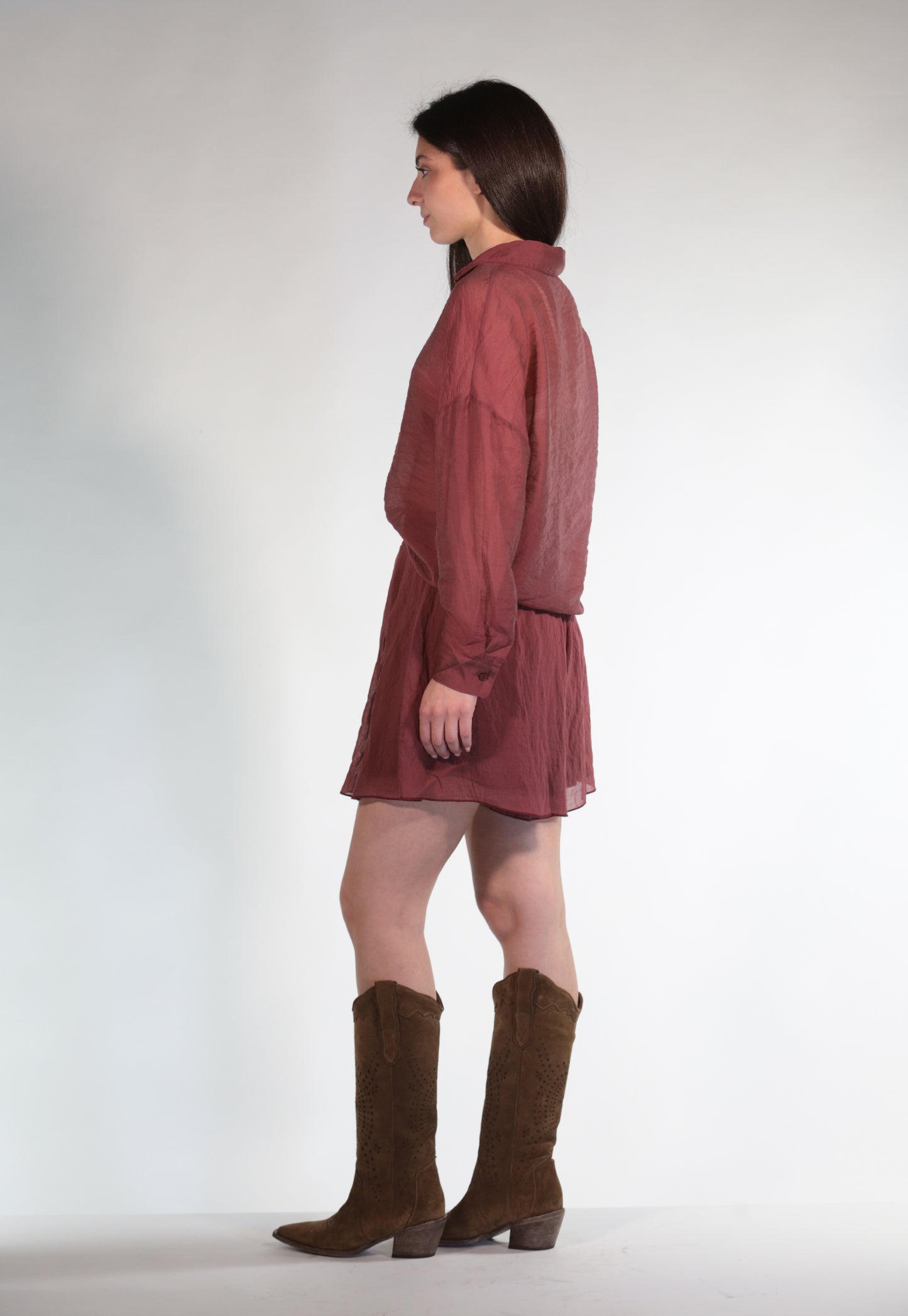 BALI SHORTS SATIN WINE