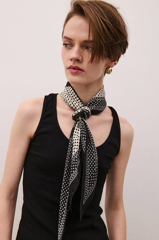 FOULARD POIS NERO