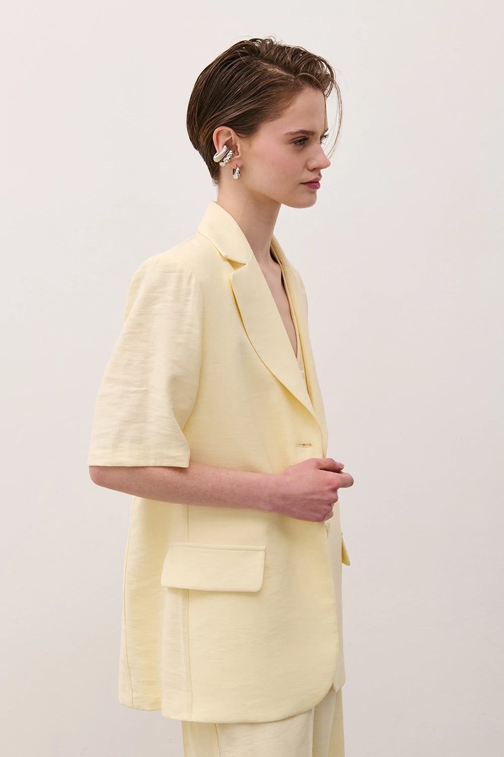 BLAZER MEZZA MANICA YELLOW