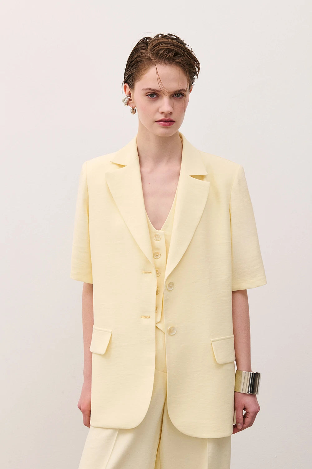 BLAZER MEZZA MANICA YELLOW