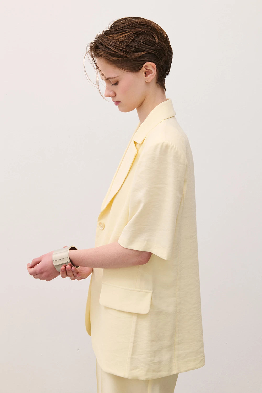 BLAZER MEZZA MANICA YELLOW