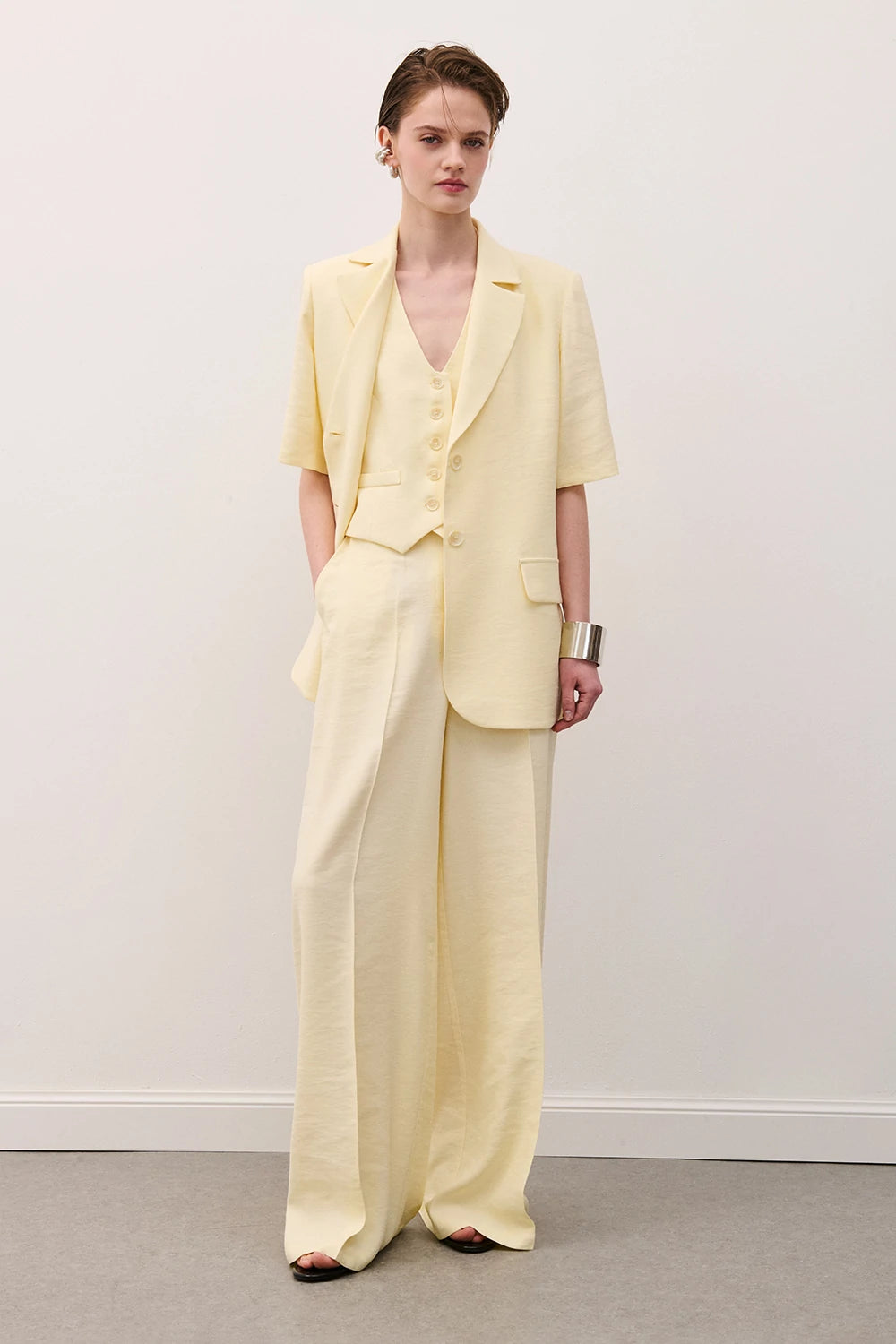 PANTALONE FULL LENGHT YELLOW