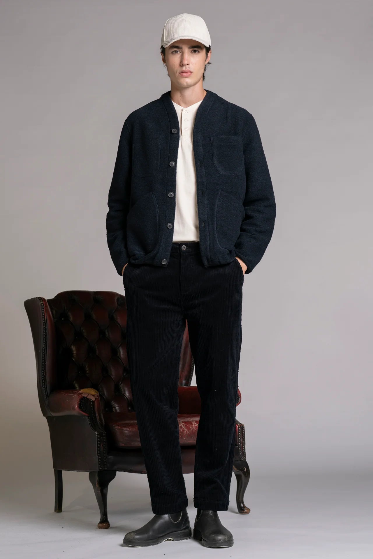 DOVER IN LANA COTTA NAVY