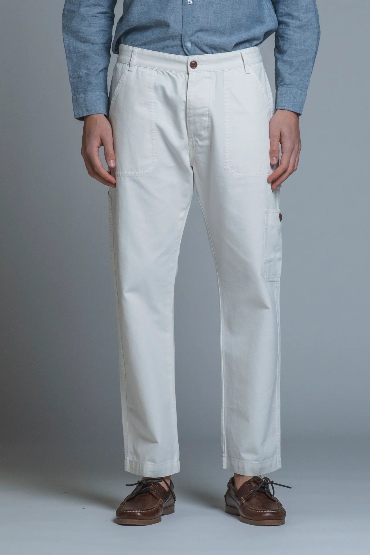 GRAIG FATIGUE WORK LONG IN CANVAS OFF WHITE