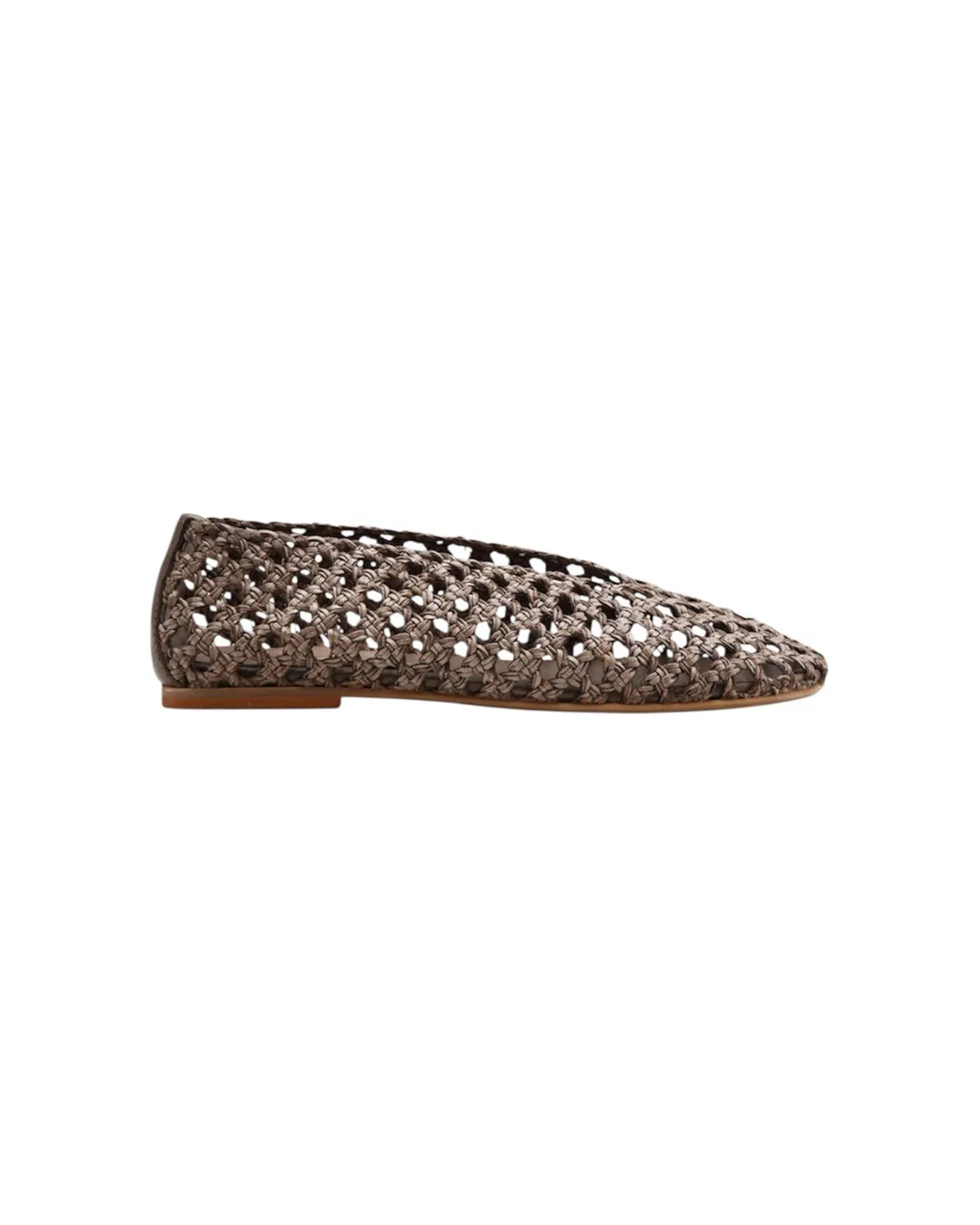 NICHE BALLERINA IN PELLE TRAFORATA TORTORA