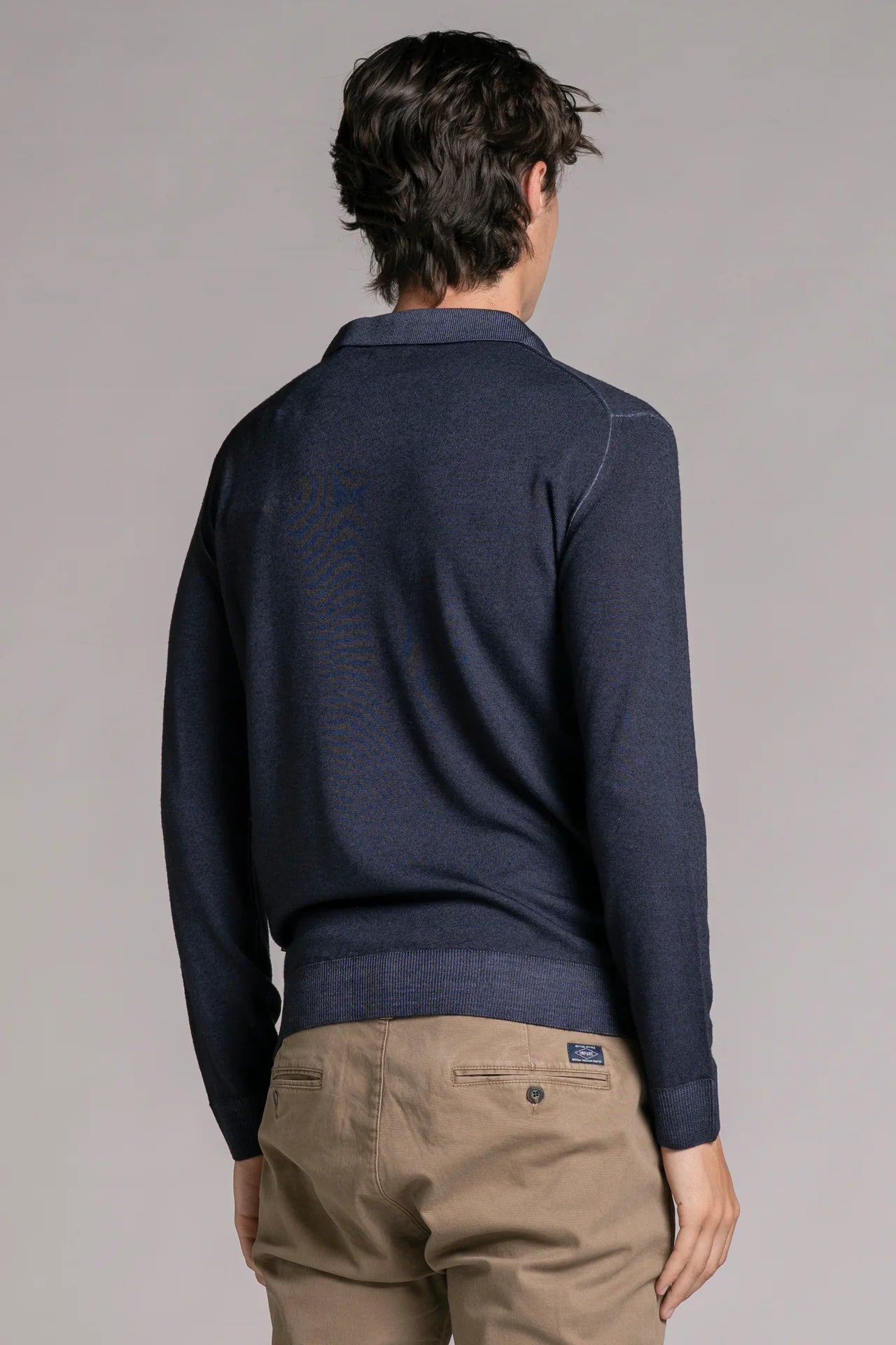 NEIL POLO SKIPPER IN MERINOS NAVY