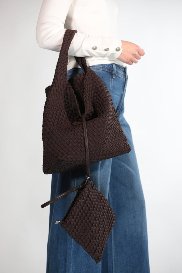FZbyFZ SACCA INTRECCIATA BROWN