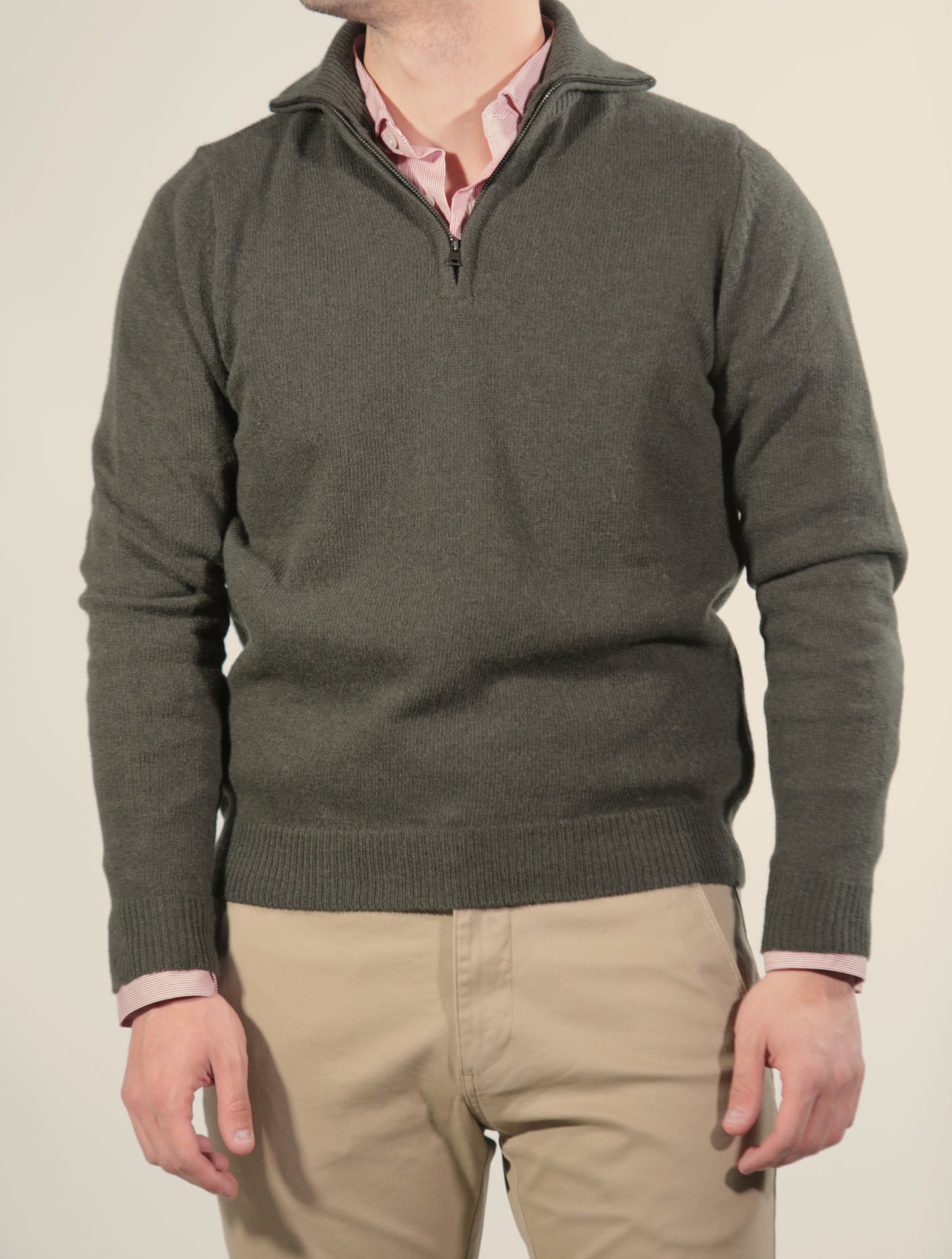 LIAM SERAFINO IN LAMBSWOOL GREEN