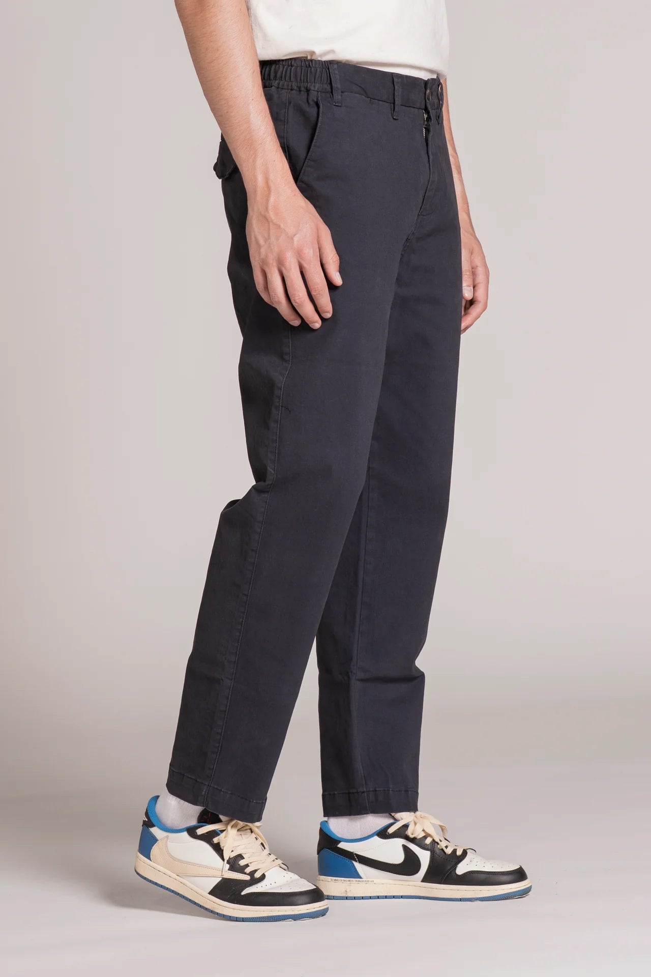 THEO CHINO LONG IN TWILL NAVY